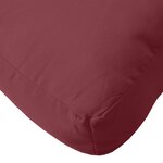 vidaXL Coussin de palette rouge bordeaux mélangé 60x60x10 cm tissu