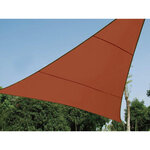 Perel Voile d'ombrage  hydrofuge  5 x 5 x 5 m  160 g/m²  polyester  triangulaire  brun rougeâtre
