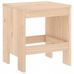 vidaXL Tabourets de jardin lot de 2 40x36x45 cm bois massif de pin