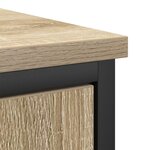 vidaXL Ensemble de meubles de salle de bain en 3 pièces Chêne Sonoma Bois d'ingénierie