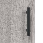 vidaXL Buffet haut Sonoma gris 34 5x34x180 cm Bois d'ingénierie