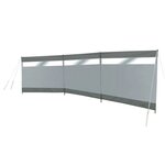 Bo-Camp Brise-vent avec fenêtre Dennis 500x140 cm Gris
