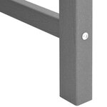 vidaXL Banc de jardin gris clair 120 cm HDPE
