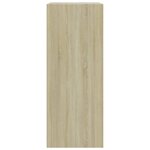 vidaXL Bibliothèque à 2 niveaux Chêne sonoma 60x30x76 5 cm Aggloméré