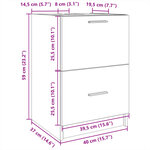 vidaXL Armoire d'évier noir 40x37x59 cm bois d'ingénierie