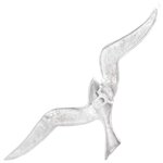 vidaXL Mouette Murale 2 Paquet Argent Aluminium