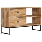 vidaXL Meuble TV Bois de teck recyclé 90 x 30 x 55 cm
