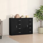 vidaXL Buffets 2 Pièces Chêne Noir 60x31x84 cm Bois d'Ingénierie