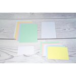Étui de 100 fiches bristol uni non perforé 105x148mm Azur EXACOMPTA