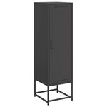vidaXL Buffet haut noir 36x39x123 cm acier
