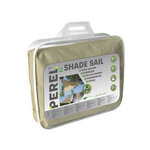 Perel Voile d'ombrage  perméable  respirant  5 x 5 x 5 m  180 g/m²  PEHD  triangulaire  champagne