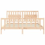 vidaXL Cadre de lit sans matelas bois massif de pin