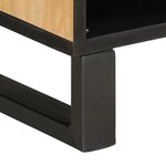 vidaXL Meuble TV 80x34x46 cm bois massif de manguier brut