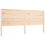 vidaXL Cadre de lit avec tête de lit 200x200 cm bois massif