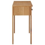 vidaXL Coiffeuse 110x40x75 cm Bois de chêne massif