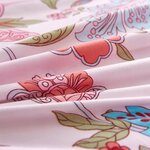 Vidaxl jeu de housse de couette motif floral rayé 200x220/80x80 cm