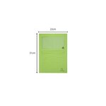 Paquet De 25 Chemises À Fenêtre Forever 130g/m2 - 22x31cm - Vert Pré - X 16 - Exacompta