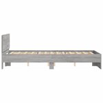 vidaXL Cadre de lit sans matelas sonoma gris 120x190 cm