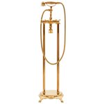 vidaXL Robinet de baignoire sur pied Acier inoxydable 99 5 cm Doré