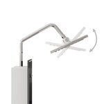 vidaXL Panneau de douche Verre 18x45 5x130 cm Noir