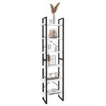 vidaXL Étagère de rangement Blanc 60x30x210 cm Bois d'ingénierie