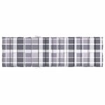 vidaXL Coussin de chaise longue motif à carreaux gris 200x60x3 cm