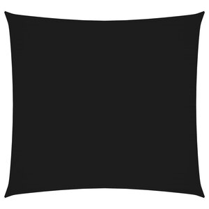vidaXL Voile de parasol tissu oxford carré 4x4 m noir
