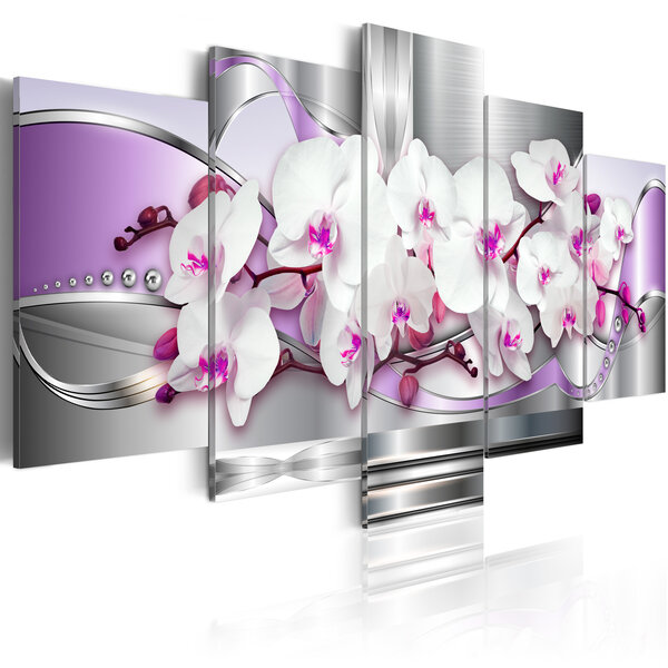 Tableau - orchidée et fantaisie l x h en cm 100x50