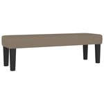 vidaXL Sommier à lattes de lit avec matelas Taupe 140x200 cm Tissu