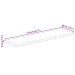 vidaXL Dessus de table 120x40x3 8cm rectangulaire bois massif manguier