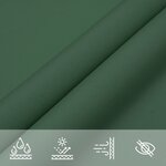 vidaXL Voile de parasol tissu oxford triangulaire 3x4x5 m vert foncé
