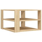 vidaXL Table basse chêne sonoma 59 5x59 5x40 cm bois d'ingénierie