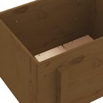 vidaXL Jardinière marron miel 62x50x57 cm bois massif de pin