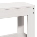vidaXL Cadre de lit avec tête de lit sans matelas blanc 160x200 cm