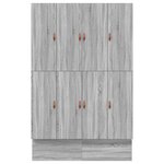 vidaXL Cadre de lit de rangement Gris Sonoma 140x190 cm