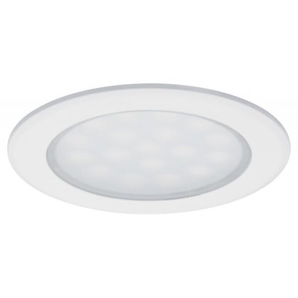 Kit 2 spots encastrés pour meubles LED 2x2 5W rond blanc