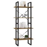 vidaXL Bibliothèque à 4 niveaux 60x30x140 cm bois de pin massif