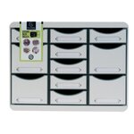 Moule De Classement Storebox Multi 11 Tiroirs Office - Gris Lumière - Exacompta
