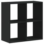 vidaXL Bibliothèque noir 68 5x32x68 5 cm bois d'ingénierie