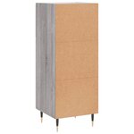 vidaXL Buffet Sonoma gris 34 5x34x90 cm Bois d'ingénierie