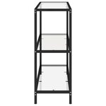 vidaXL Étagère transparent 100x36x90 cm verre trempé