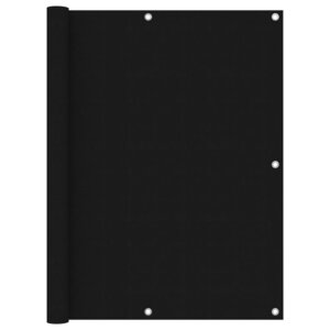 vidaXL Écran de balcon Noir 120x300 cm Tissu Oxford
