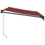 vidaXL Auvent manuel rétractable bordeaux 300x250 cm