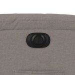 vidaXL Fauteuil inclinable électrique Taupe Tissu