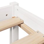 vidaXL Cadre de lit sans matelas blanc 160x200 cm bois de pin massif