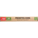 100 Pochettes Coin Pp Recyclé Forever 12/100e - Cristal - X 10 - Exacompta