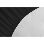 Drap Housse 100  coton 180 x 200 x 30 cm noir