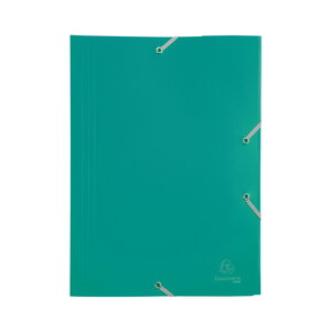 Chemise 3 rabats elastiques 24x32cm polypropylène - vert