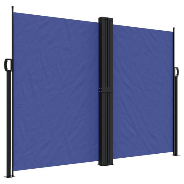 vidaXL Auvent latéral rétractable bleu 180x600 cm