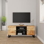 vidaXL Meuble TV 105x33x46 cm Bois massif de manguier